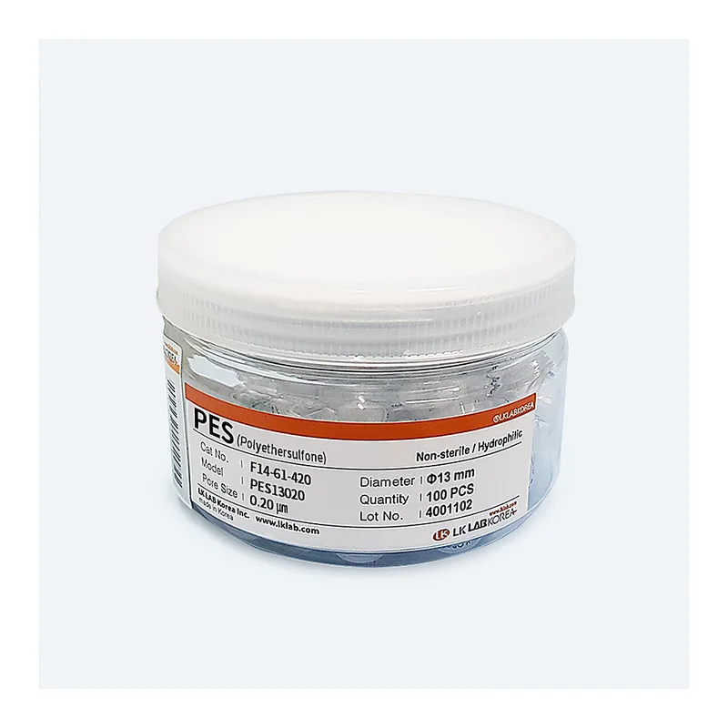 PES Syringe Filter, Non-sterile PES 시린지 필터, 비멸균