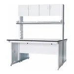 Modular Laboratory Center Table 모듈식 중앙 실험대, 상부장 선반형