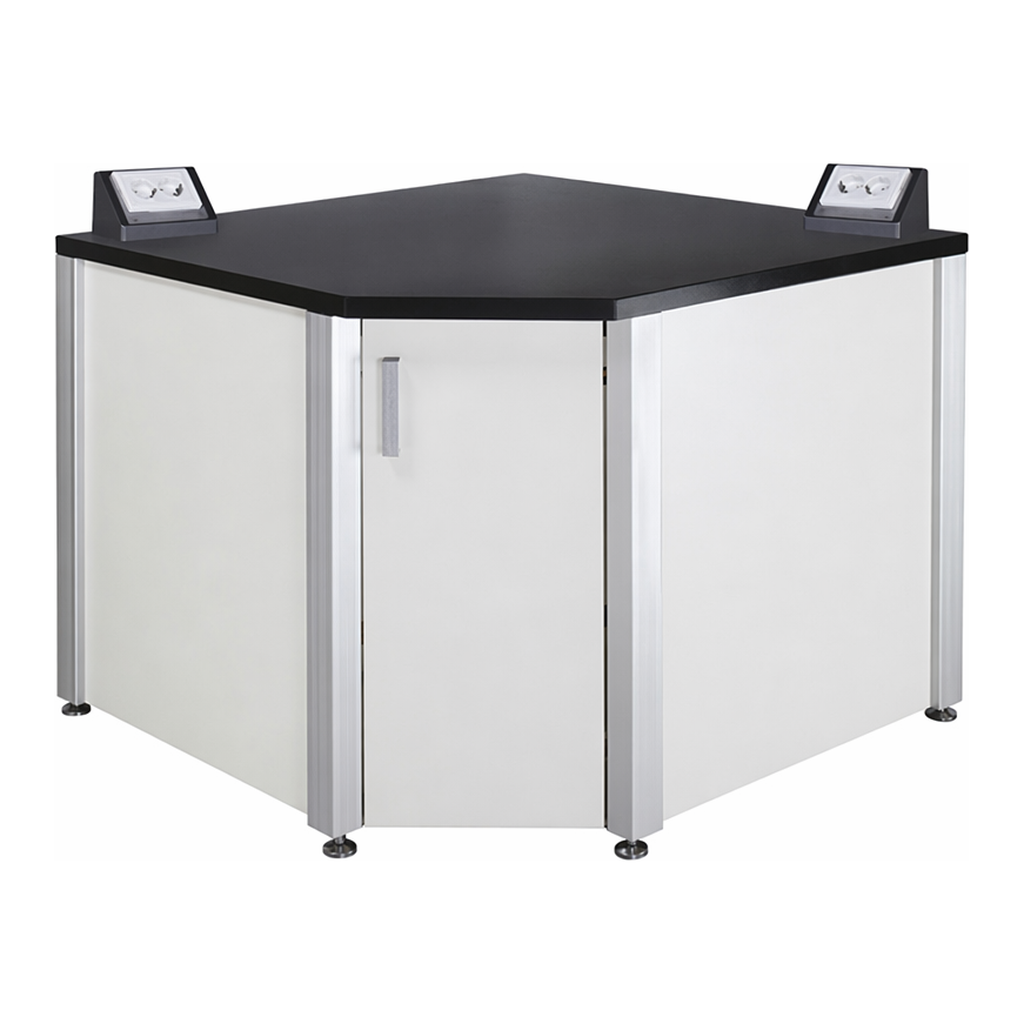 Frame-type Laboratory Corner Table 프레임형 코너 실험대, 콘센형