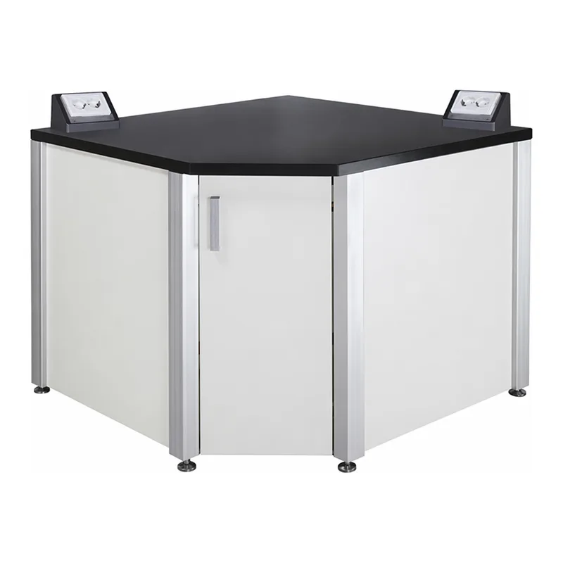 Frame-type Laboratory Corner Table 프레임형 코너 실험대, 콘센형