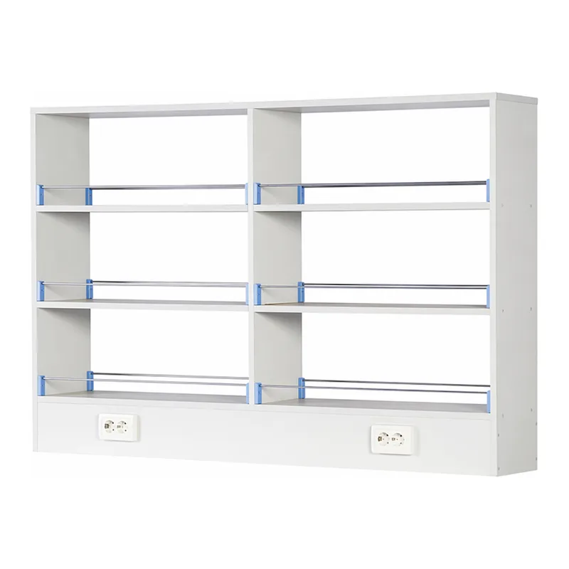 Shelf for Frame-type Laboratory Center Table 프레임형 중앙실험대용 시약대, 목재형 3단 선반