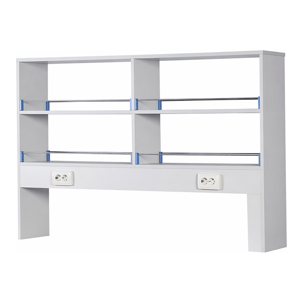 Shelf for Frame-type Laboratory Center Table 프레임형 중앙실험대용 시약대, 목재형 2단 선반