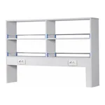 Shelf for Frame-type Laboratory Center Table 프레임형 중앙실험대용 시약대, 목재형 2단 선반