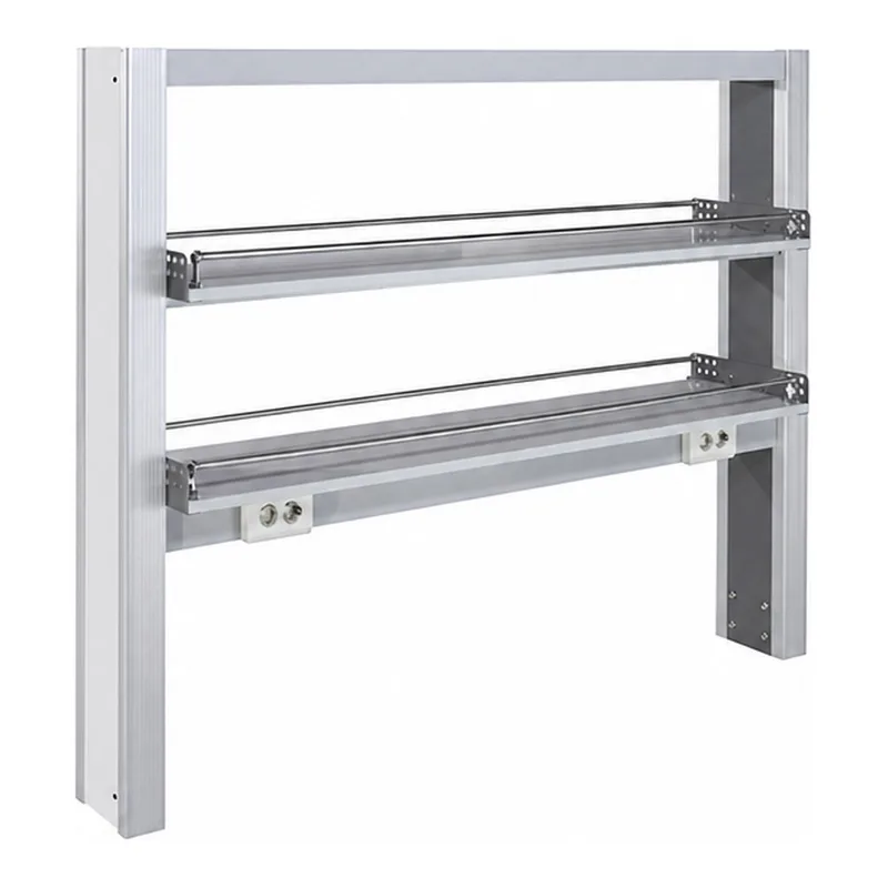 Shelf for Frame-type Laboratory Center Table 프레임형 중앙실험대용 시약대, 철재형 2단 선반