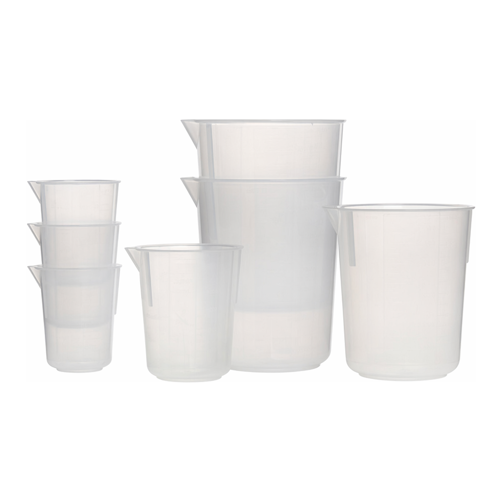 Merck Azlon Tapered Beakers with Moulded Graduations