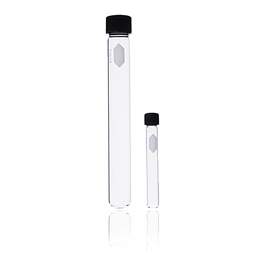 Reusable Screw Thread Culture Tube with Cap, Kimble 스크류 캡 컬쳐 튜브
