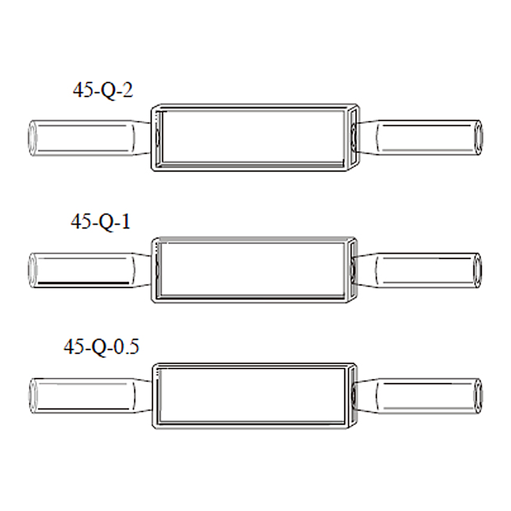 In-Line Absorption Flow Cell, 인라인 흡광 연속 셀, 2면 투명