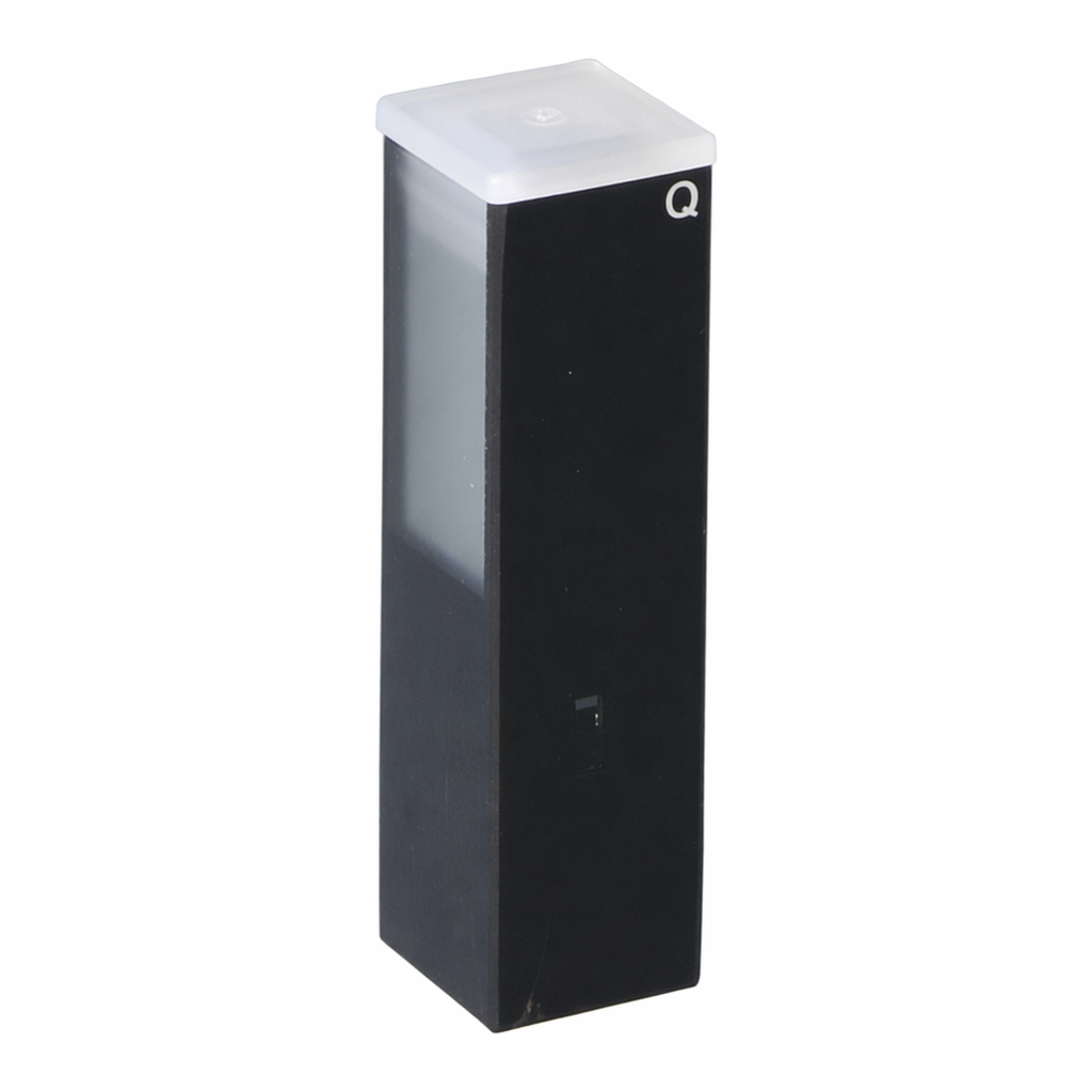 Black Sub-Micro Fluorometer Cell, 4-Side Polished 서브 마이크로 형광 셀, 4면 투명, Black