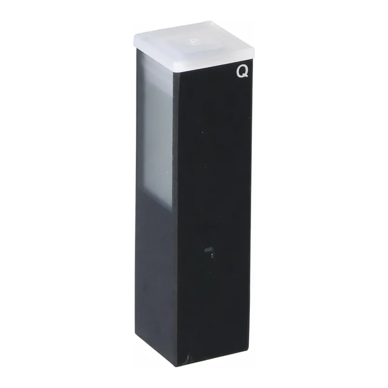 Black Sub-Micro Fluorometer Cell, 4-Side Polished 서브 마이크로 형광 셀, 4면 투명, Black