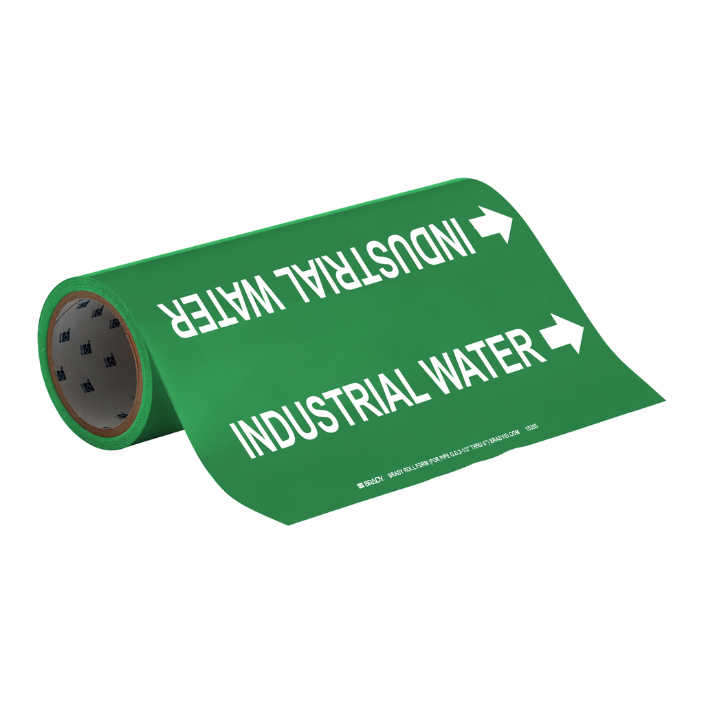 Brady INDUSTRIAL WATER Roll Form Pipe Marker