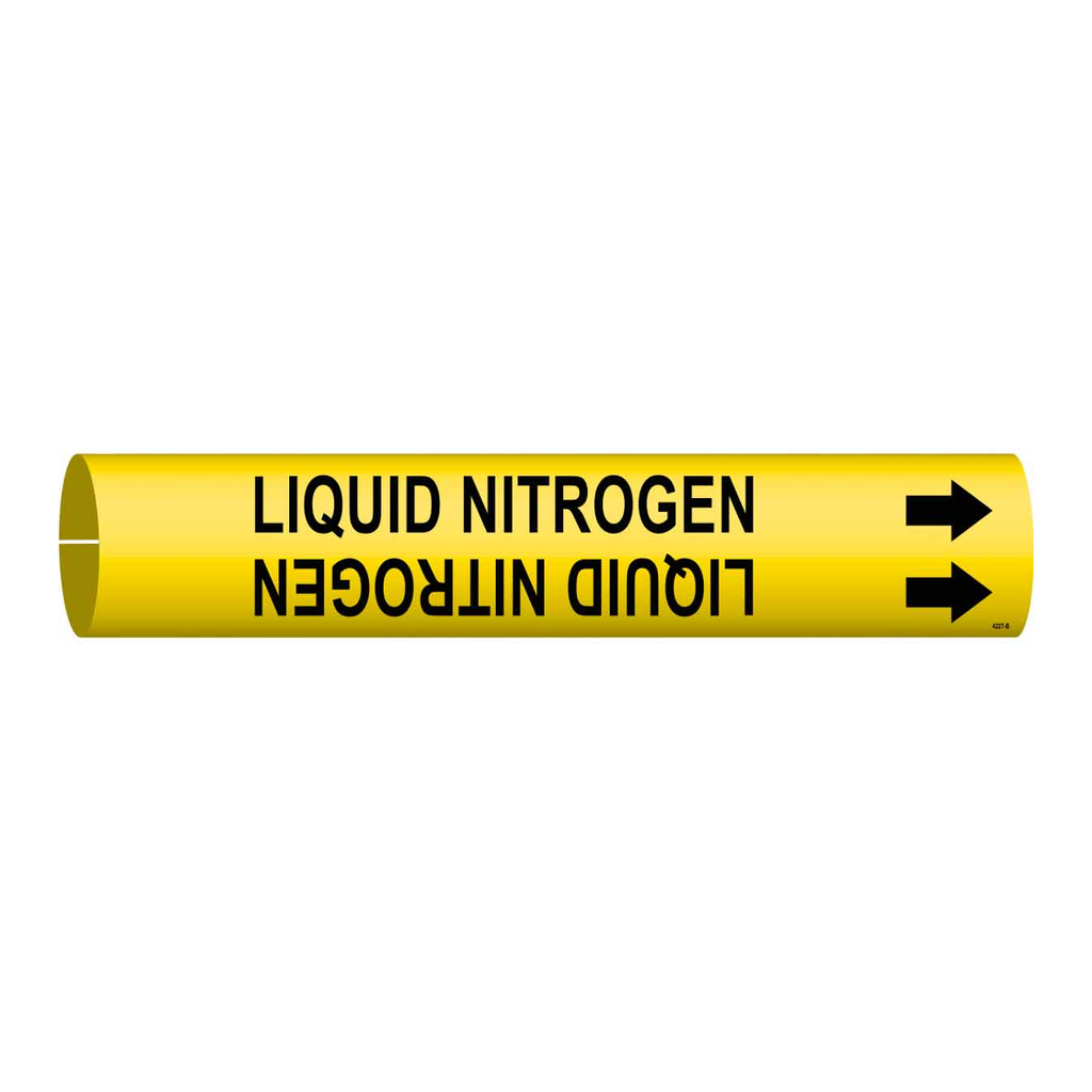 Brady LIQUID NITROGEN Snap-On Pipe Marker