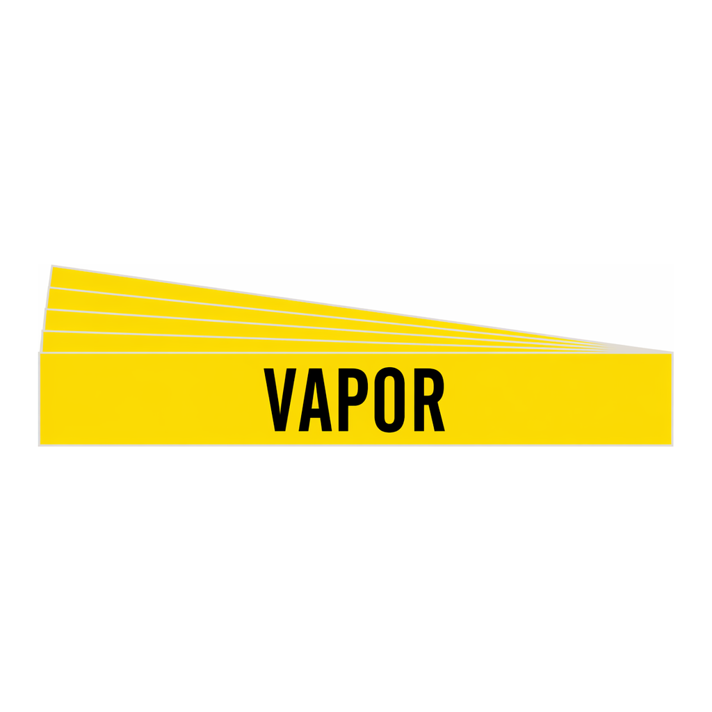 Brady Self-Adhesive Pipe Marker: VAPOR