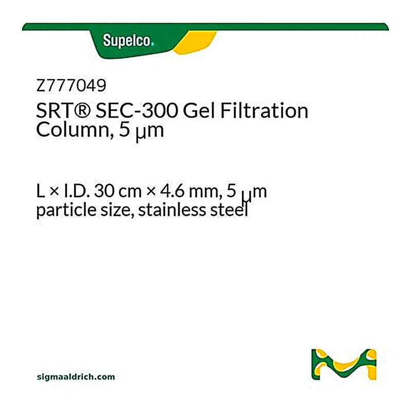 Merck SRT(R) SEC-300 Gel Filtration Column, 5 mum