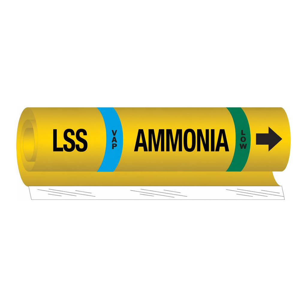 Brady LSS VAP AMMONIA LOW Pipe Marker