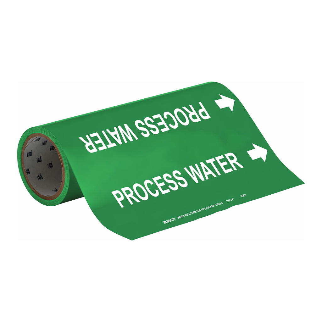 Brady PROCESS WATER Roll Form Pipe Marker