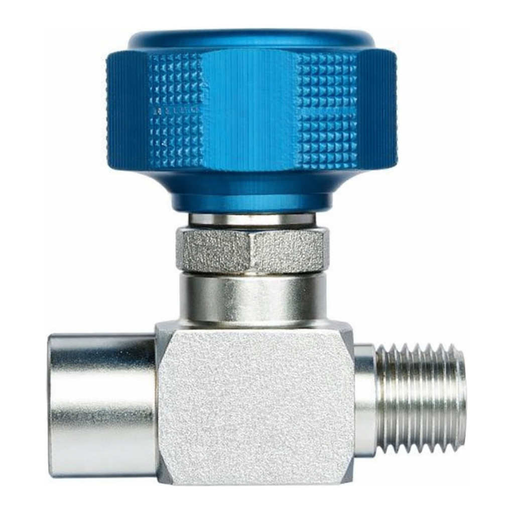 Restek Sample Cylinder Valve, 1/4in Male NPT x 1/4in Female NPT 3500psig DOT press rating, Stainl