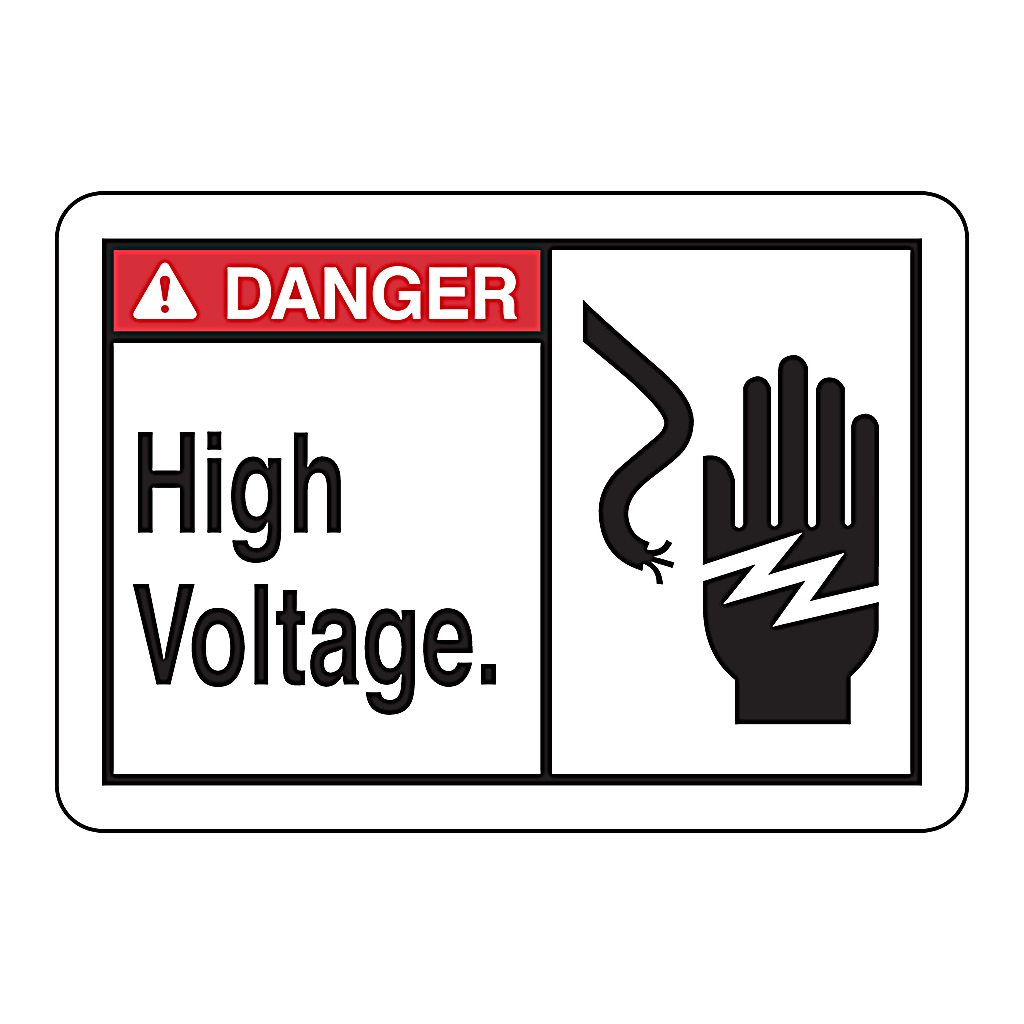 Brady DANGER High Voltage. Sign