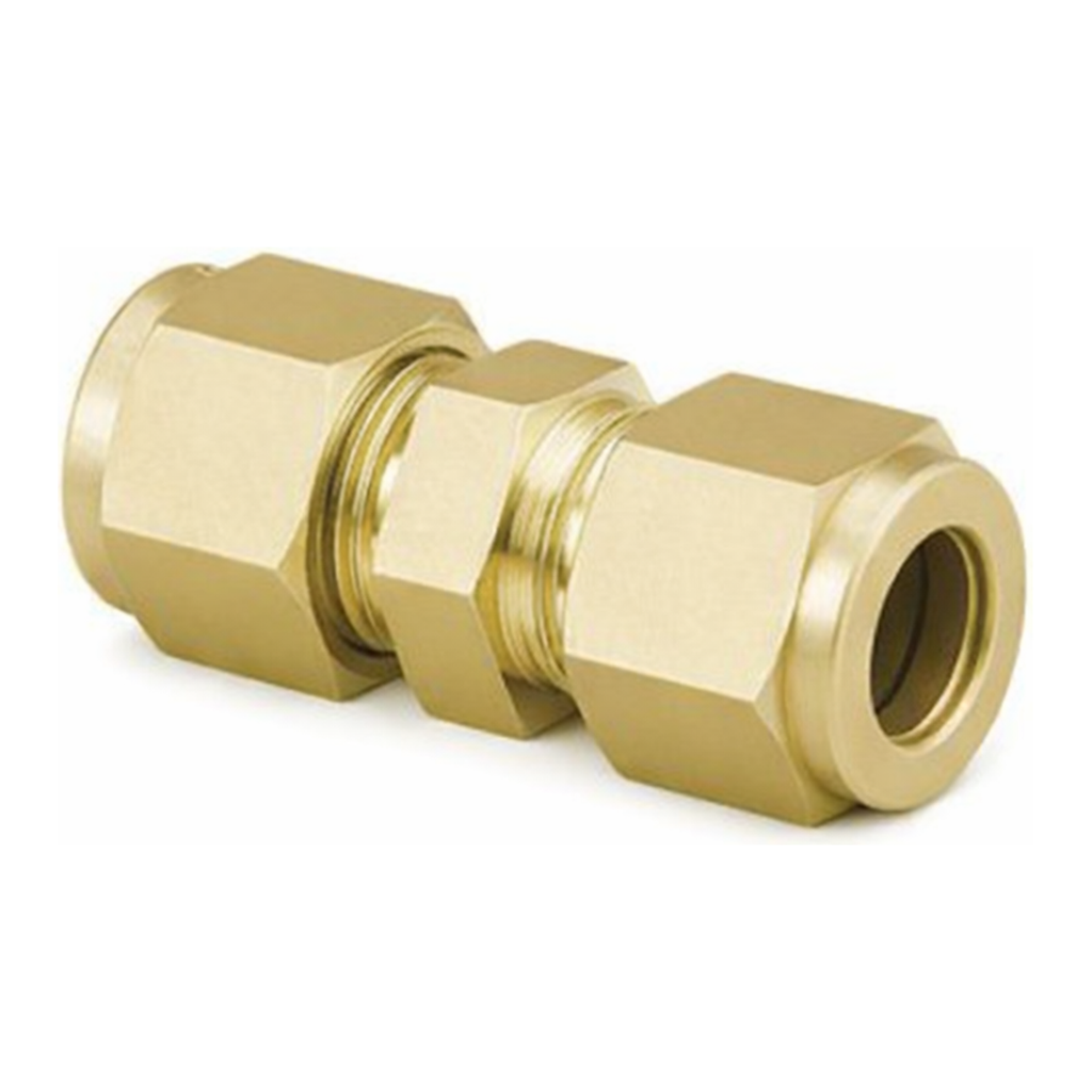 Restek Swagelok Fitting, Brass, 1/8in Union, 5-pk