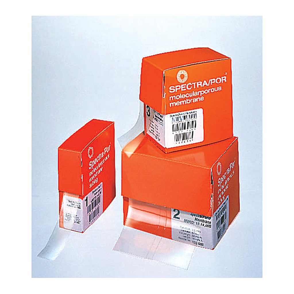 Thermo Fisher Scientific Spectra/Por 6 Pre-wetted Standard RC Dialysis Tubing, 1-50 kD MWCO, 1 kD MWCO; 18mm Flat-width