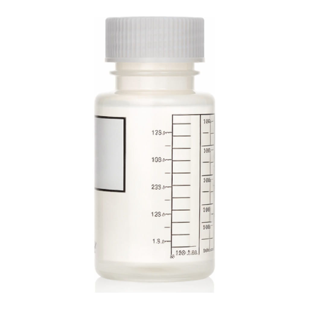 Merck Azlon Polypropylene Graduated Wide Neck Round Bottle with Write-On Panel