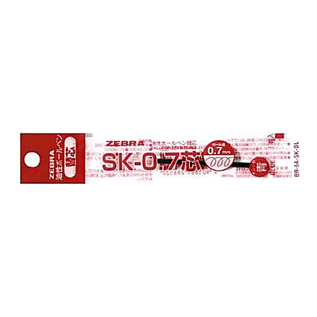 OFFICENEX 제브라 리필 0.7 적색 SK-0.7 (BR-6A-SK-R)