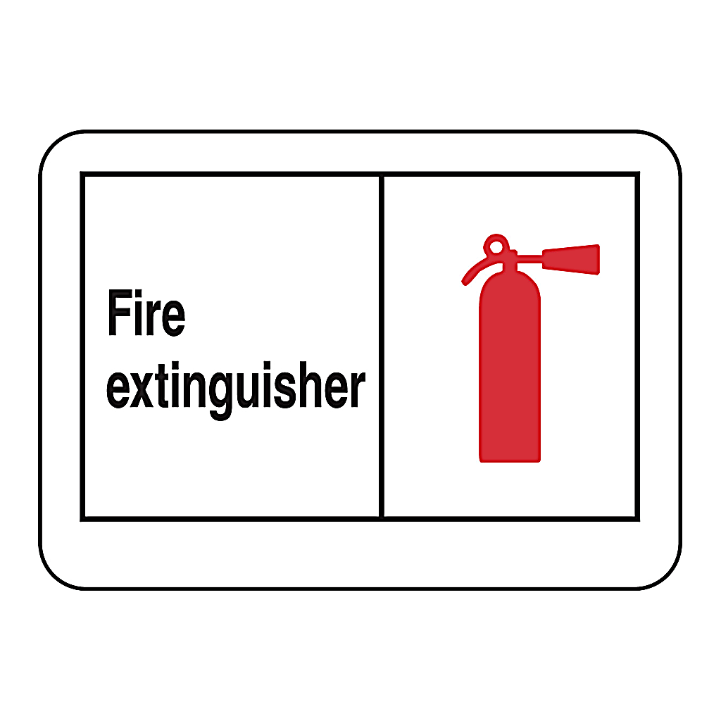 Brady Fire Extinguisher Sign