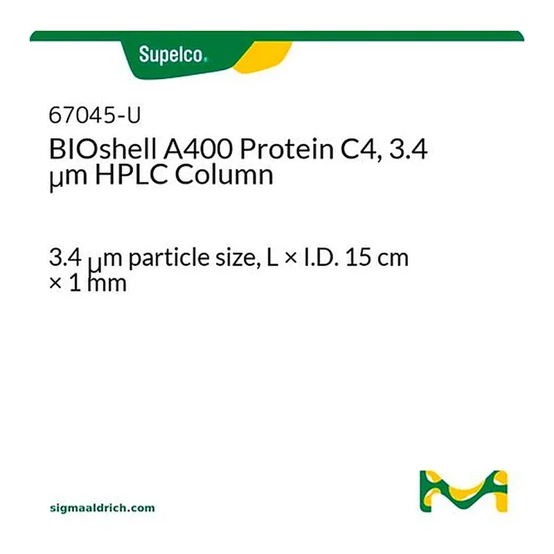 Merck BIOSHELL A400 PROTEINC4, 3.4UM, 15CM X &