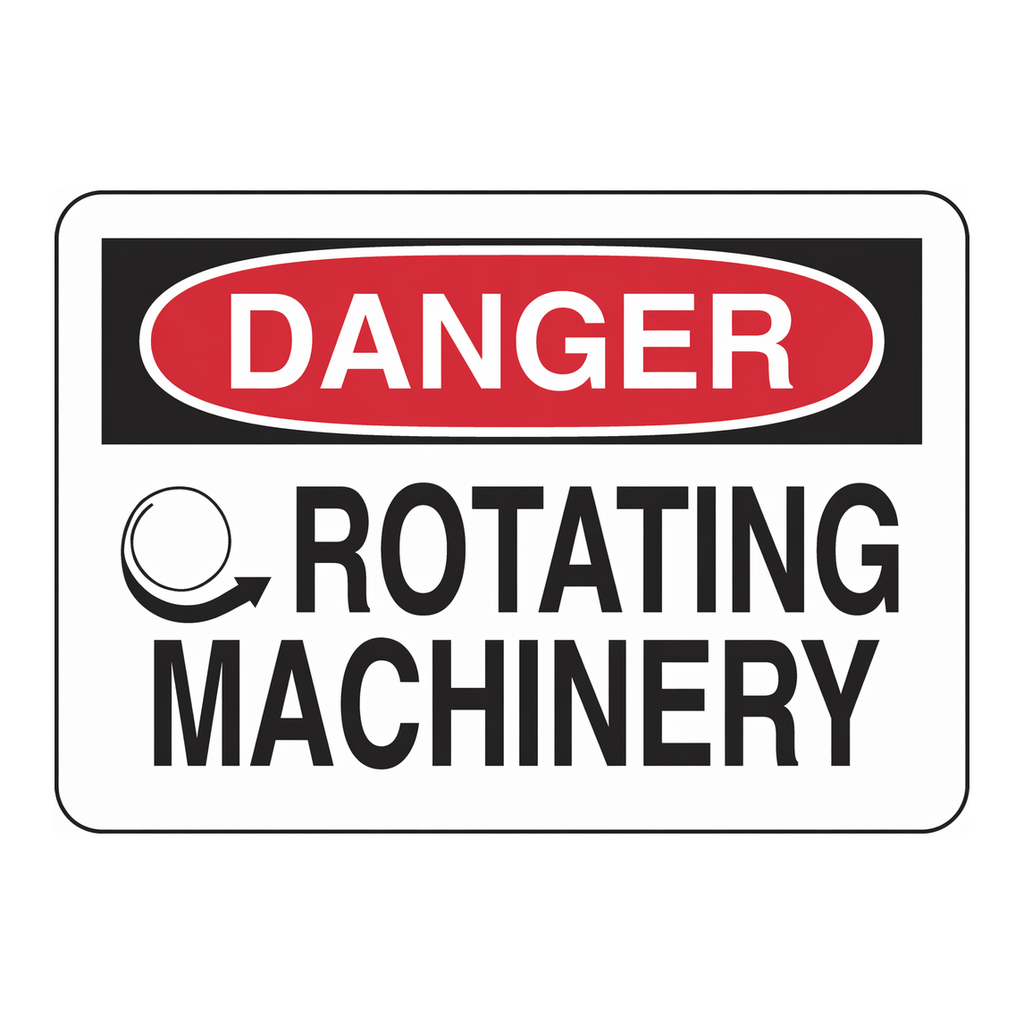 Brady DANGER Rotating Machinery Sign
