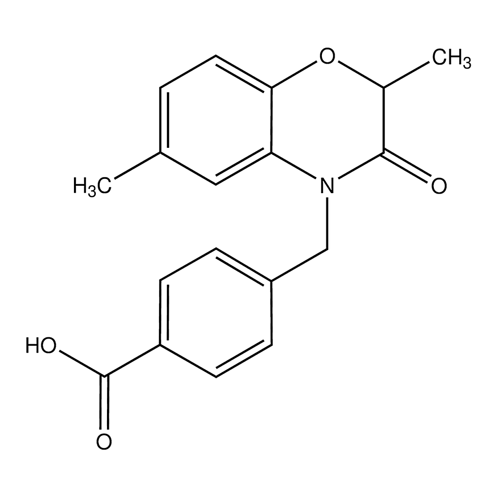 Merck 4-((2,3-Dihydro-2,6-dimethyl-3-oxobenzo[b][1,4]oxazin-4-yl)methyl)benzoic acid