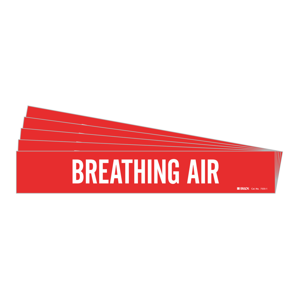 Brady BREATHING AIR Pipe Marker