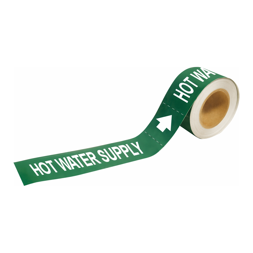 Brady HOT WATER SUPPLY Pipe Markers-To-Go