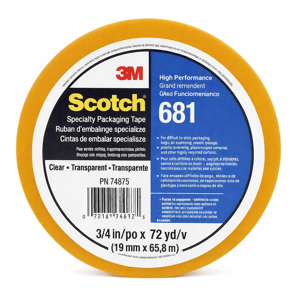 Daihan Science 3M Scotch “681” Cellophane Film Tape, with Pressure Sensitive Rubber Resin, up