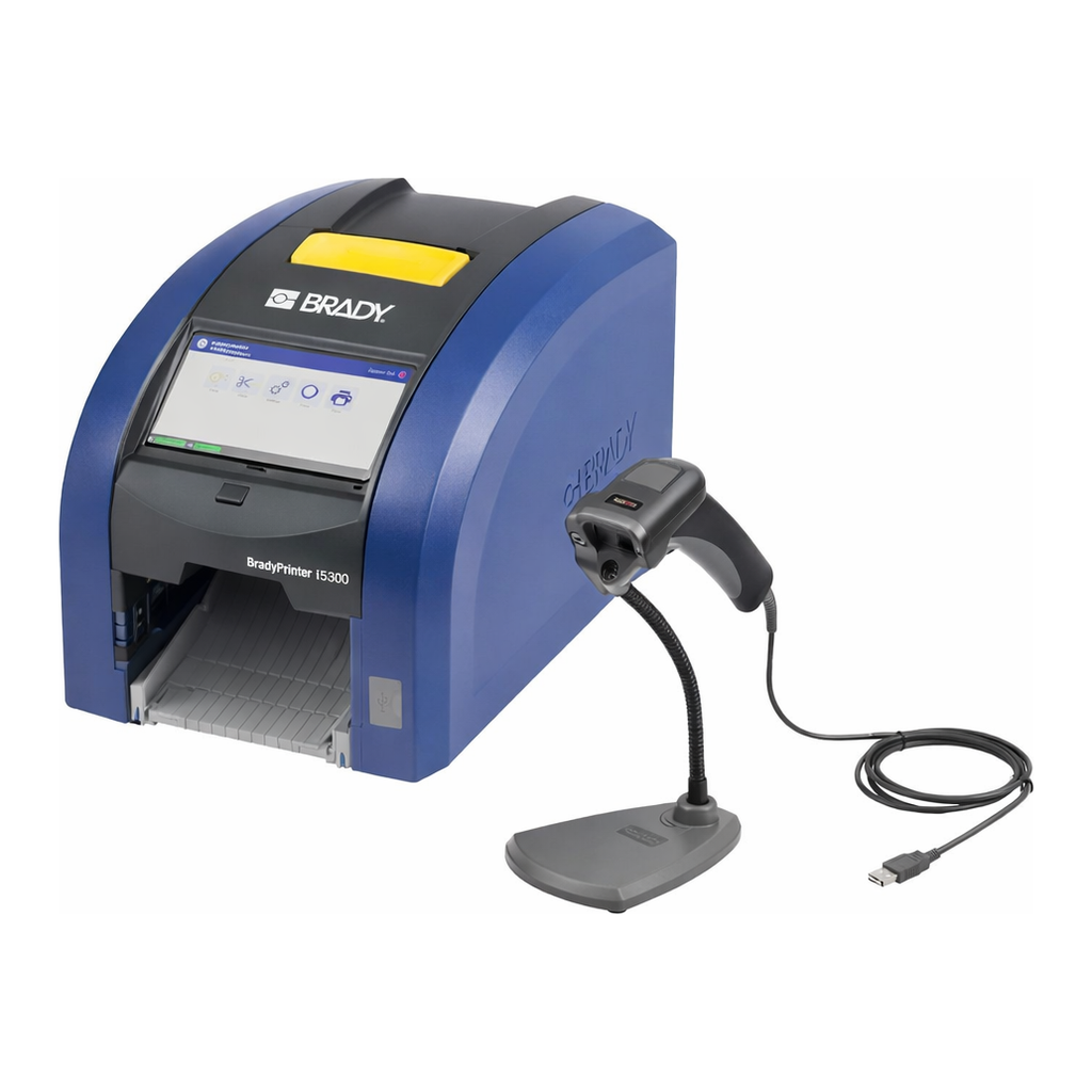 Brady BradyPrinter i5300 with CR1500 Barcode Scanner and Software Kit