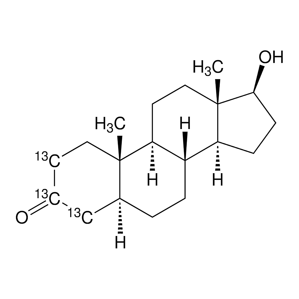 Merck Dihydrotestosterone-2,3,4-13C3 solution