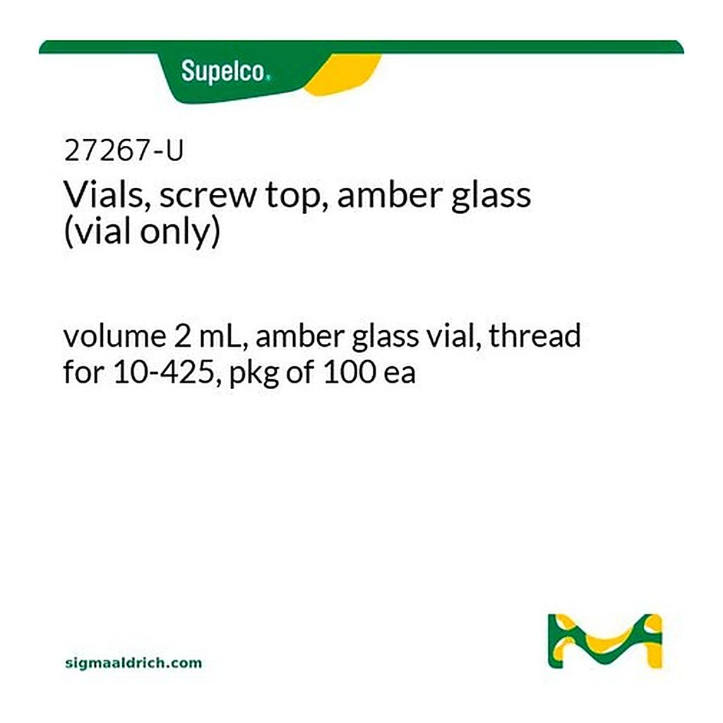 Merck PK100 2ML AMBER S/T VIAL