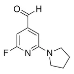 Merck 2-Fluoro-6-(pyrrolidin-1-yl)isonicotinaldehyde