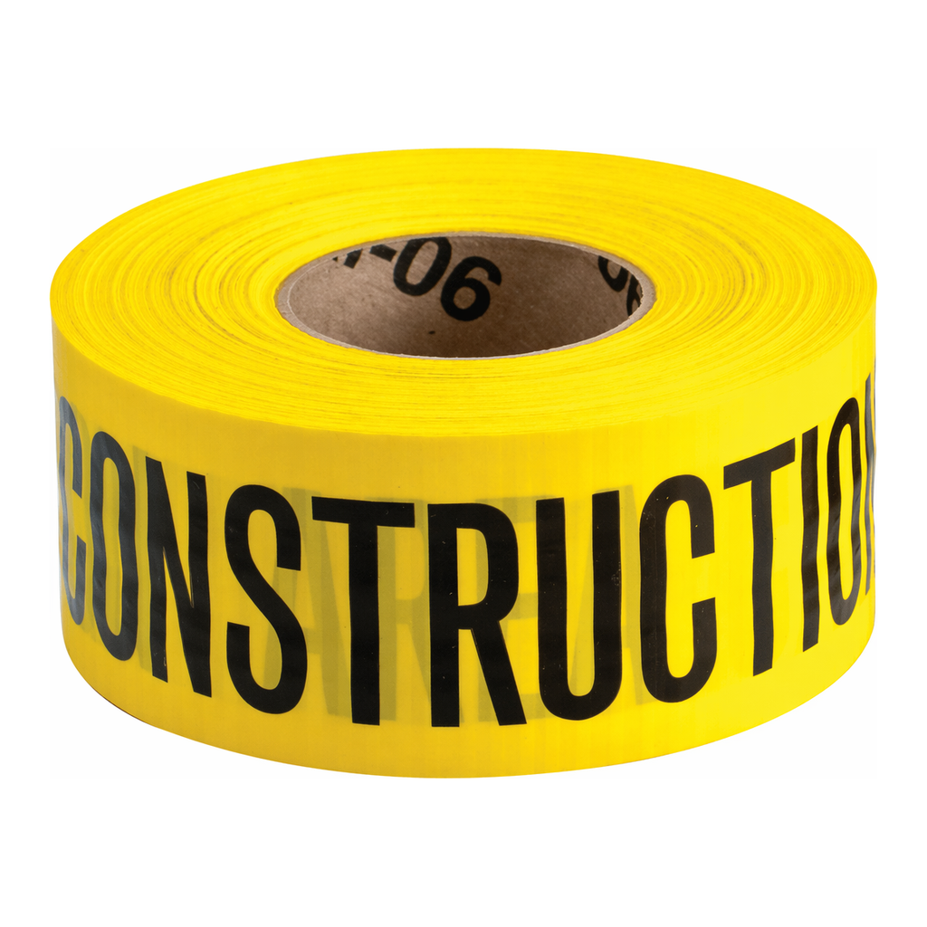 Brady Caution Construction Area Reinforced Barricade Tape