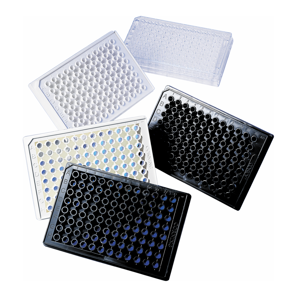 Corning® 96-well Solid Black and White Polystyrene Microplates
