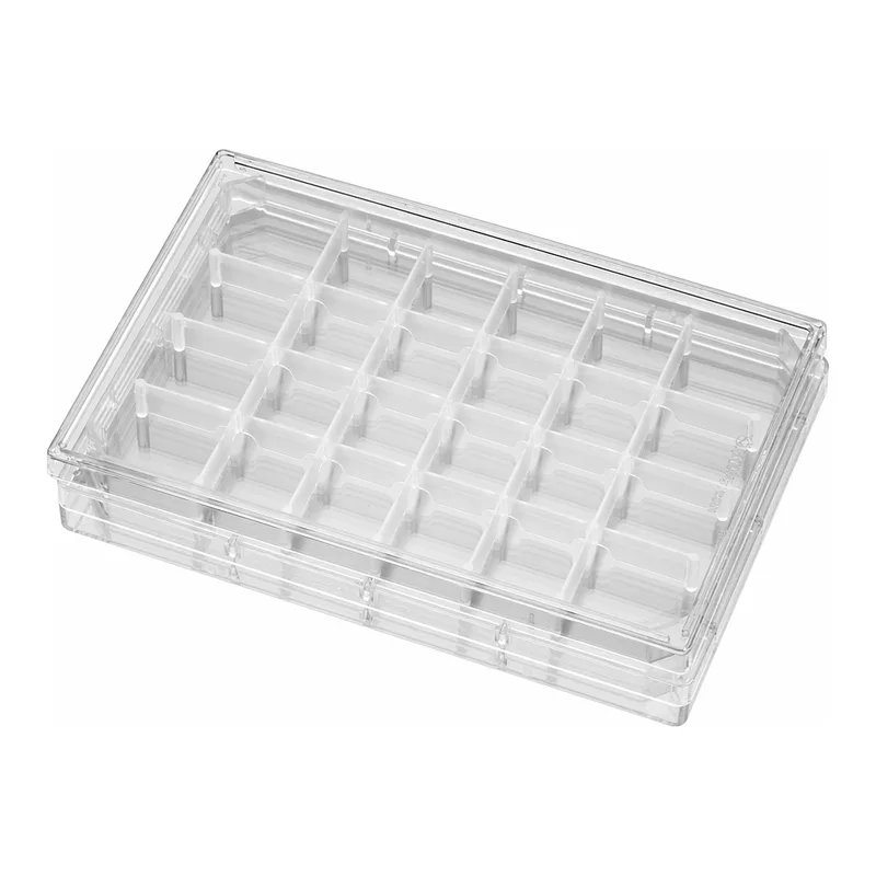 Falcon® 24-well Polystyrene Feeder Tray, with Lid, Sterile, 5/Pack, 5/Case