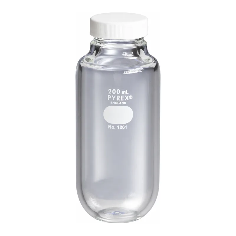 PYREX® 200 mL Heavy Wall Centrifuge Bottle with GPI 38-400 Screw Cap