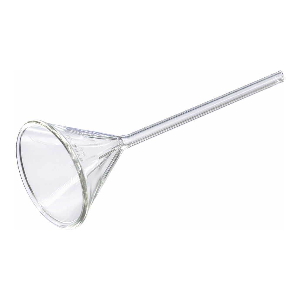 PYREX® 60° Angle Fluted Funnels, Long Stem