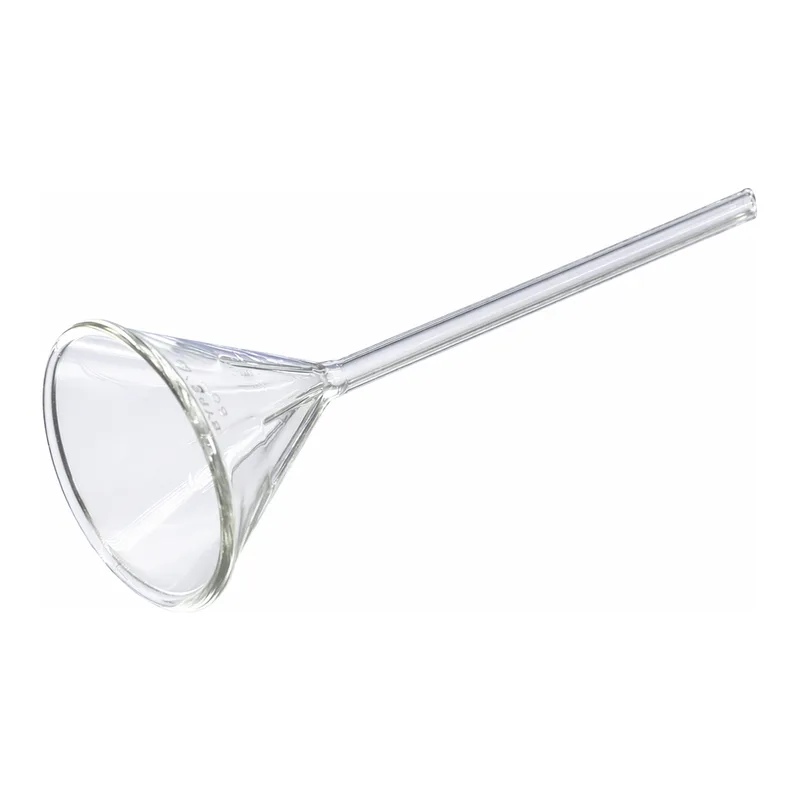 PYREX® 60° Angle Fluted Funnels, Long Stem