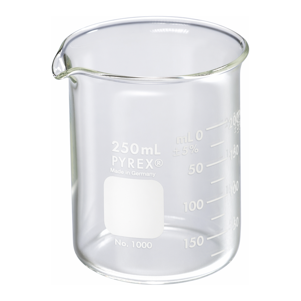 PYREX® Beakers, Low Form, Double Scale, Graduated
