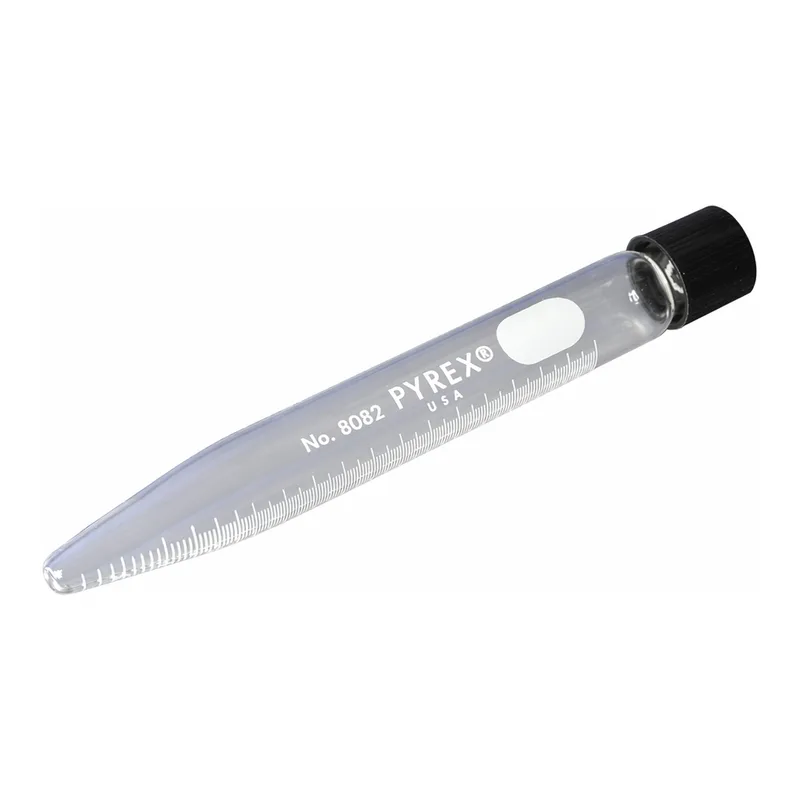 PYREX® Conical Centrifuge Tubes with White Graduations, Screw Cap