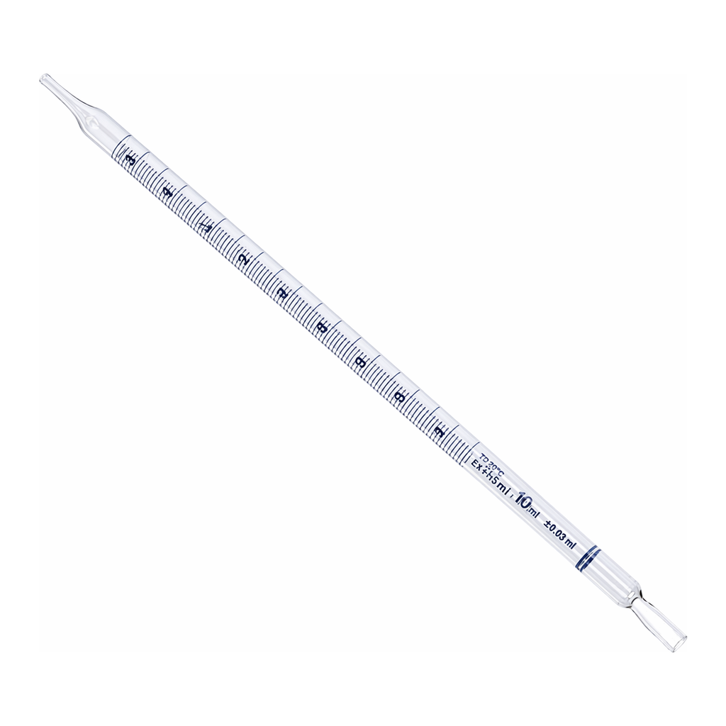 PYREX® Disposable Glass Serological Pipets, Individually Wrapped, Sterile, Plugged, To Deliver