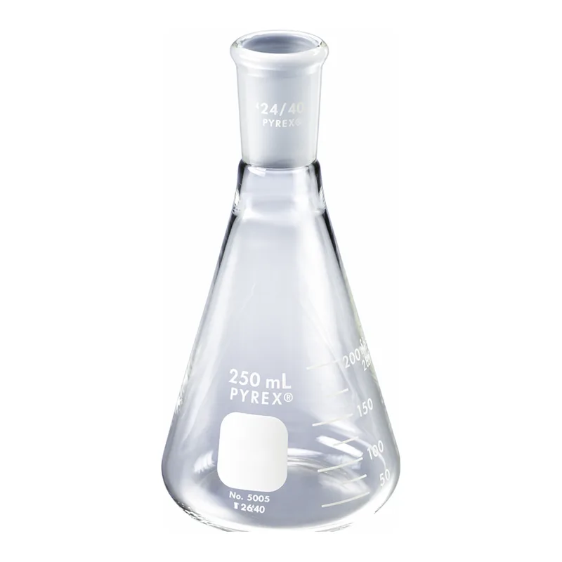 PYREX® Narrow Mouth Erlenmeyer Flask, Standard Taper Joint, Graduated