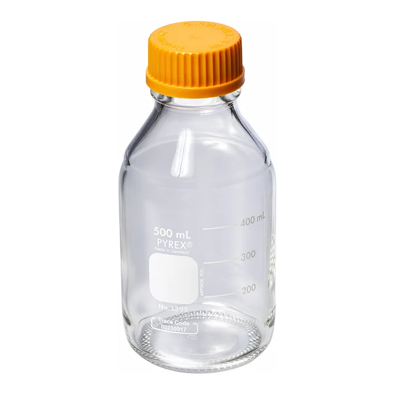 PYREX® Round Media Storage Bottles, with Screw Cap