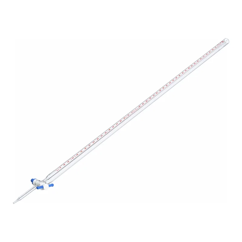 PYREX® Serialized/Certified Buret, Class A, Colored Scale, PTFE Stopcock Plug