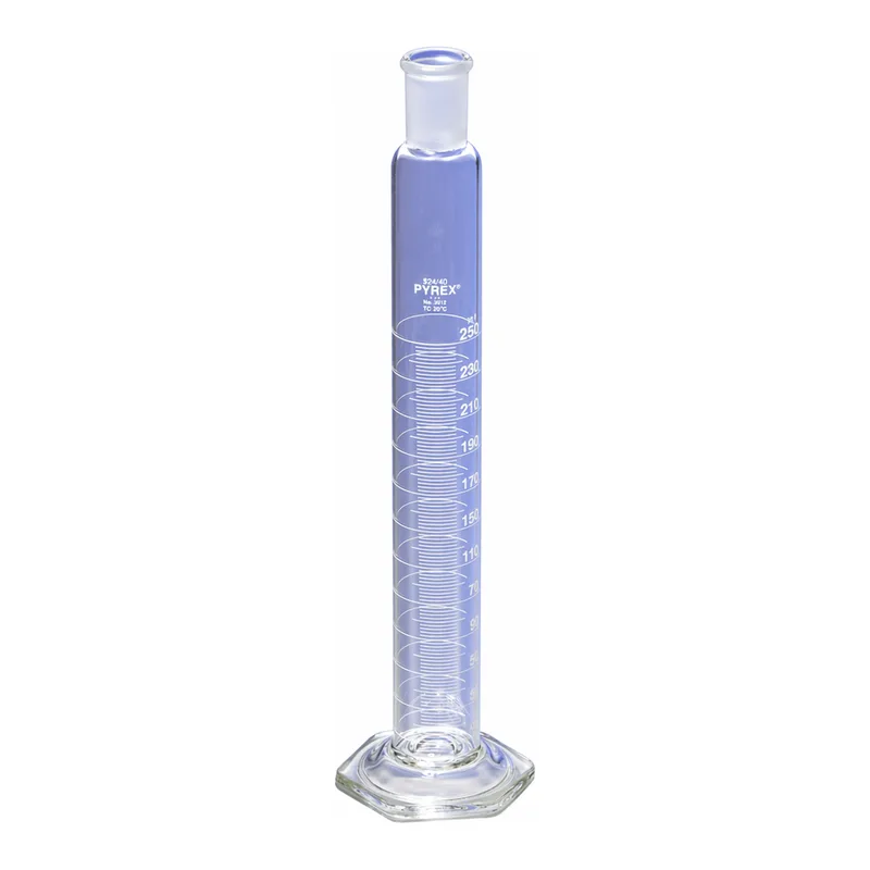 PYREX® Single Metric Scale Cylinders, Outer Standard Taper Joints, Graduated, To Contain