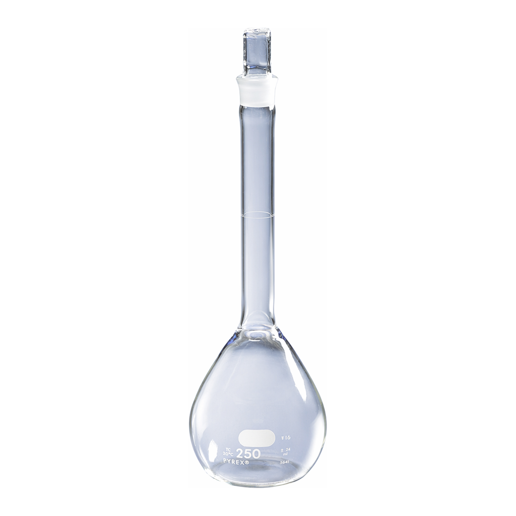 PYREX® Volumetric Flask, with PYREX® Standard Taper Stopper